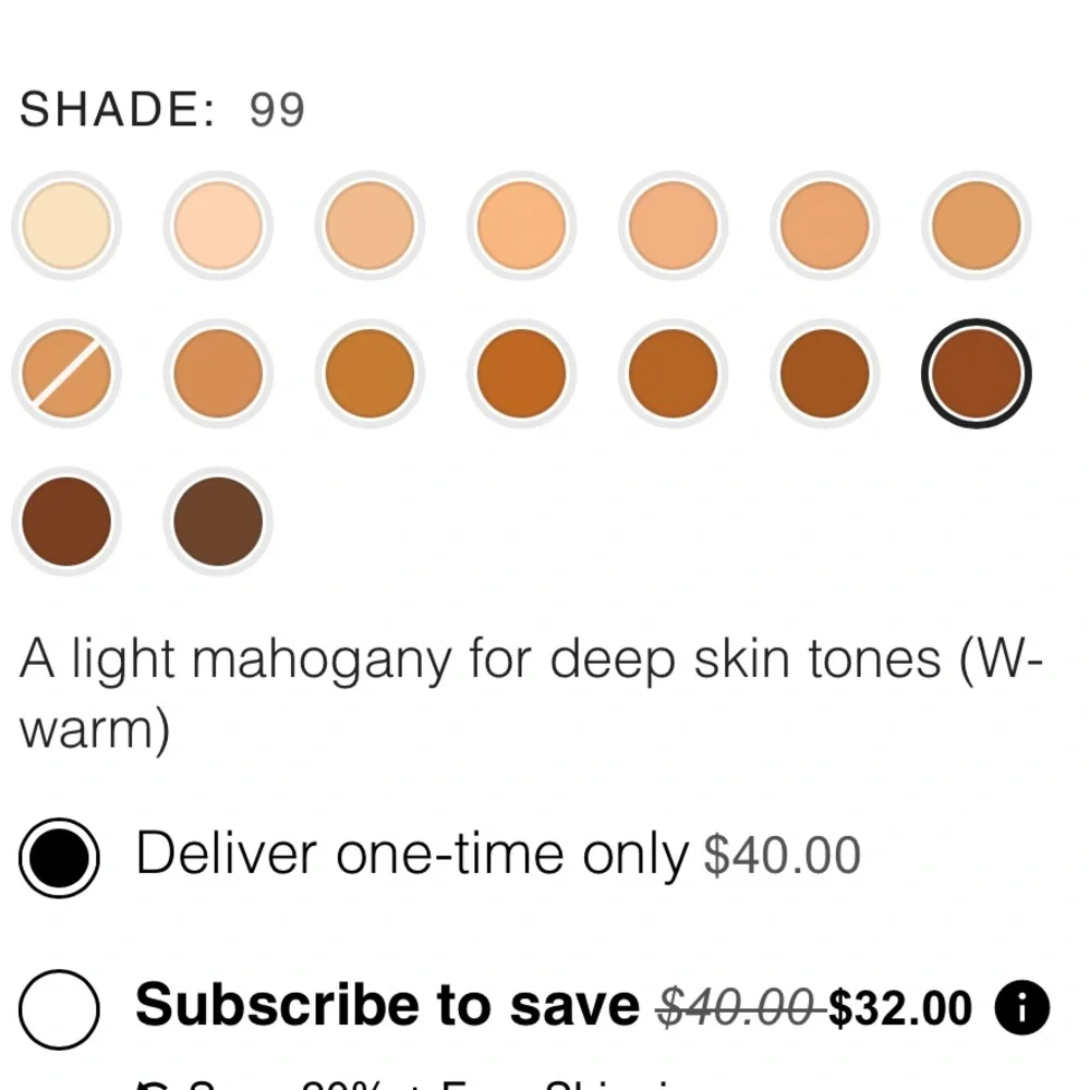 NIB RMS Beauty UnCoverup Concealer In Shade 99 Cream Concealer